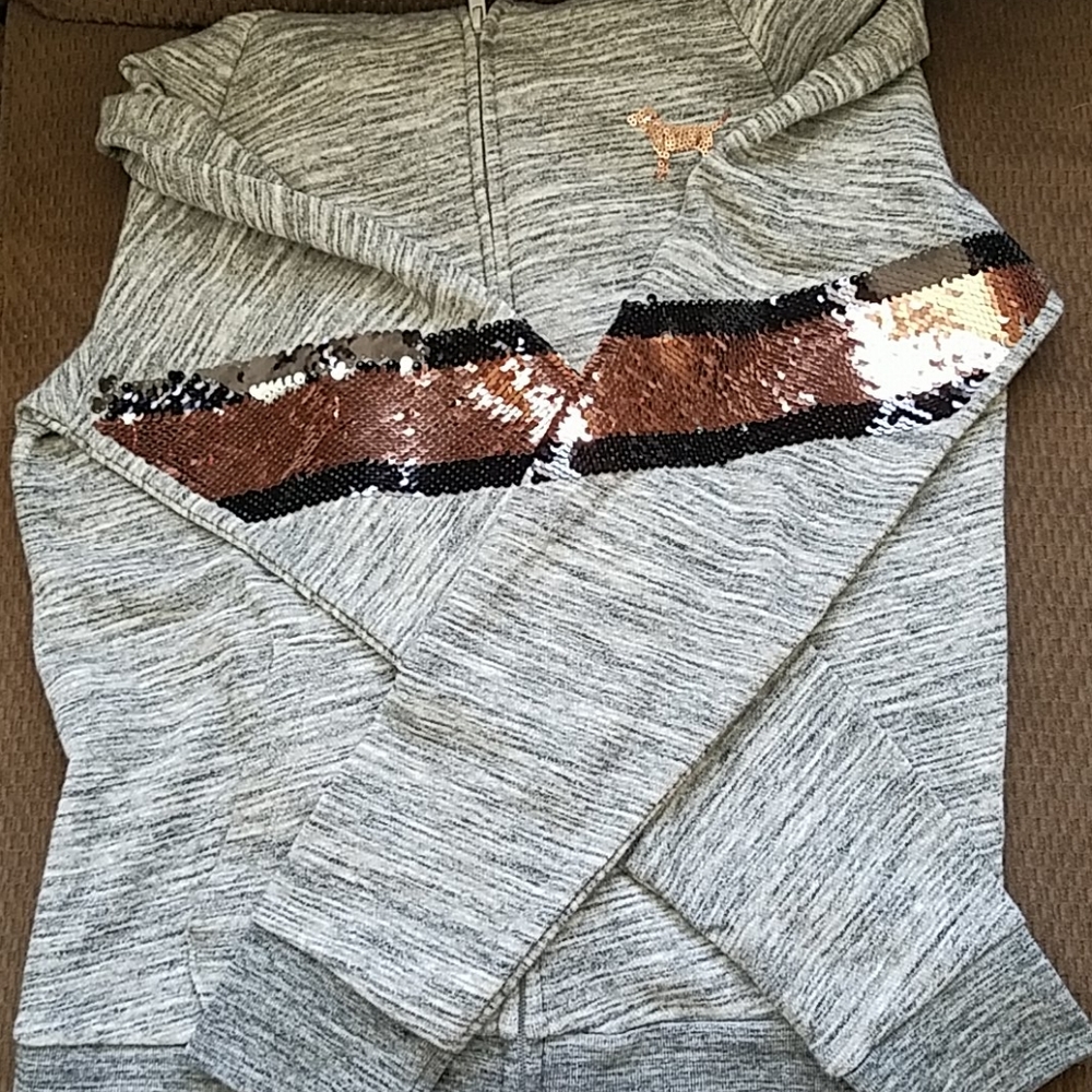 VICTORIA'S SECRET PINK sequin hoodie
